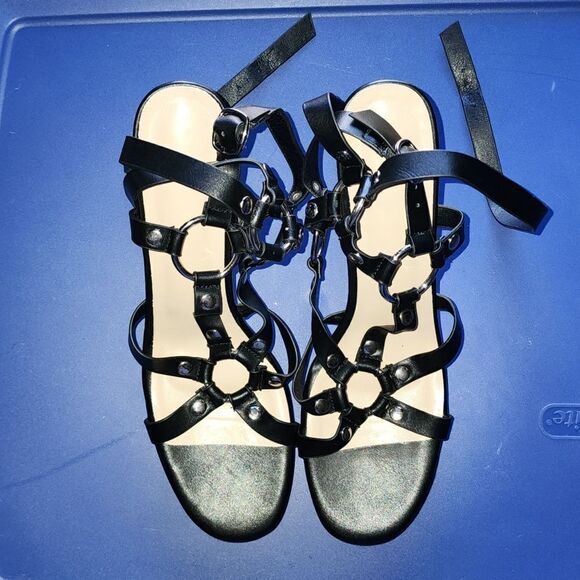NWOT CAGE HEELS   - Picture 1 of 7
